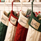 2025 Newest Knitted Christmas Stockings, Customized Personalization Holiday Decorative Socks for Family... - House Of Avana