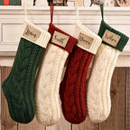 2025 Newest Knitted Christmas Stockings, Customized Personalization Holiday Decorative Socks for Family... - House Of Avana