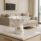 Decorative Tray - Painted Coconut Trees Wooden Large