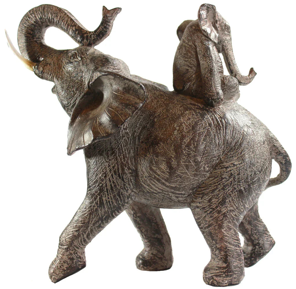 Large African Elephant Statue Gifts for Women, Big Elephant Decor Scuplture House Of Avana