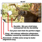 Deer In The Woods - Cornhole Board Wrap - Set of 2 Lone Star Art