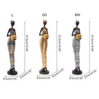 Tall African Woman Sculpture – Resin [[SKU:HOA-SCU-532-C]]