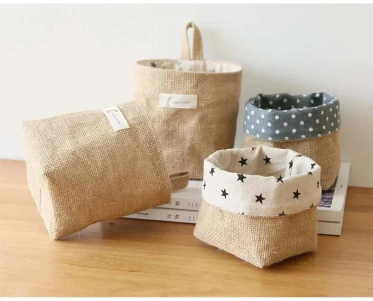 Eco-Friendly Jute Cotton and Linen Hanging Bag - House Of Avana