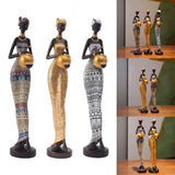 African Sculpture Decor Art of Tribal Lady