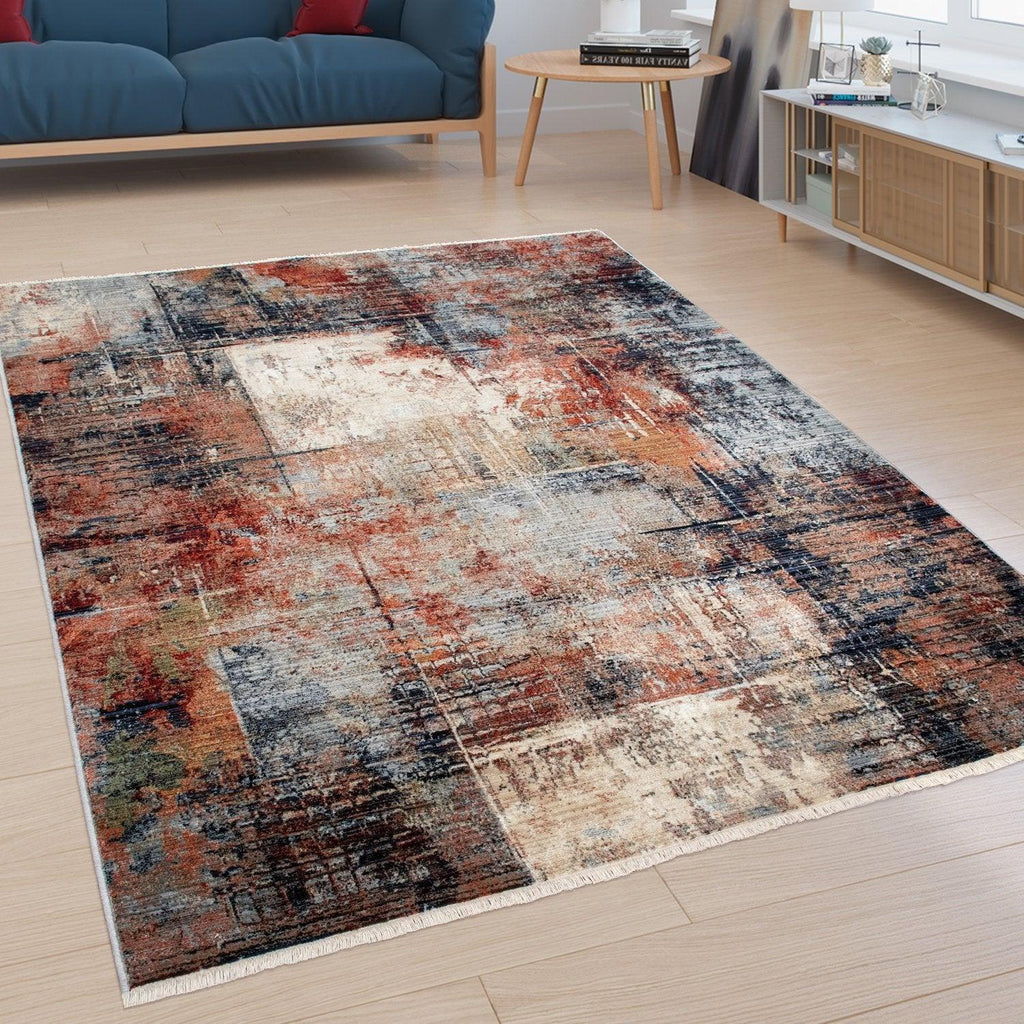 Living Room Rug Senna Industrial Look - Colourful RugYourHome