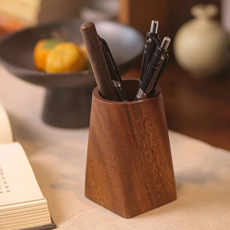 Stylish Walnut Wood Desk Organizer - Lightweight & Portable Multi-Compartment Storage for Office & School Supplies, Pens, Notebooks, and Accessories, Office Supplies And Accessories House Of Avana [[SKU:HOA-OFS-001]]