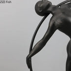 Metal Cast Iron Acrobatics Characters Statue Desk Decoration Slenderness Figures Sculpture Abstract Artwork Crafts Ornaments - House Of Avana