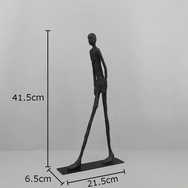 Metal Cast Iron Acrobatics Characters Statue Desk Decoration Slenderness Figures Sculpture Abstract Artwork Crafts Ornaments - House Of Avana