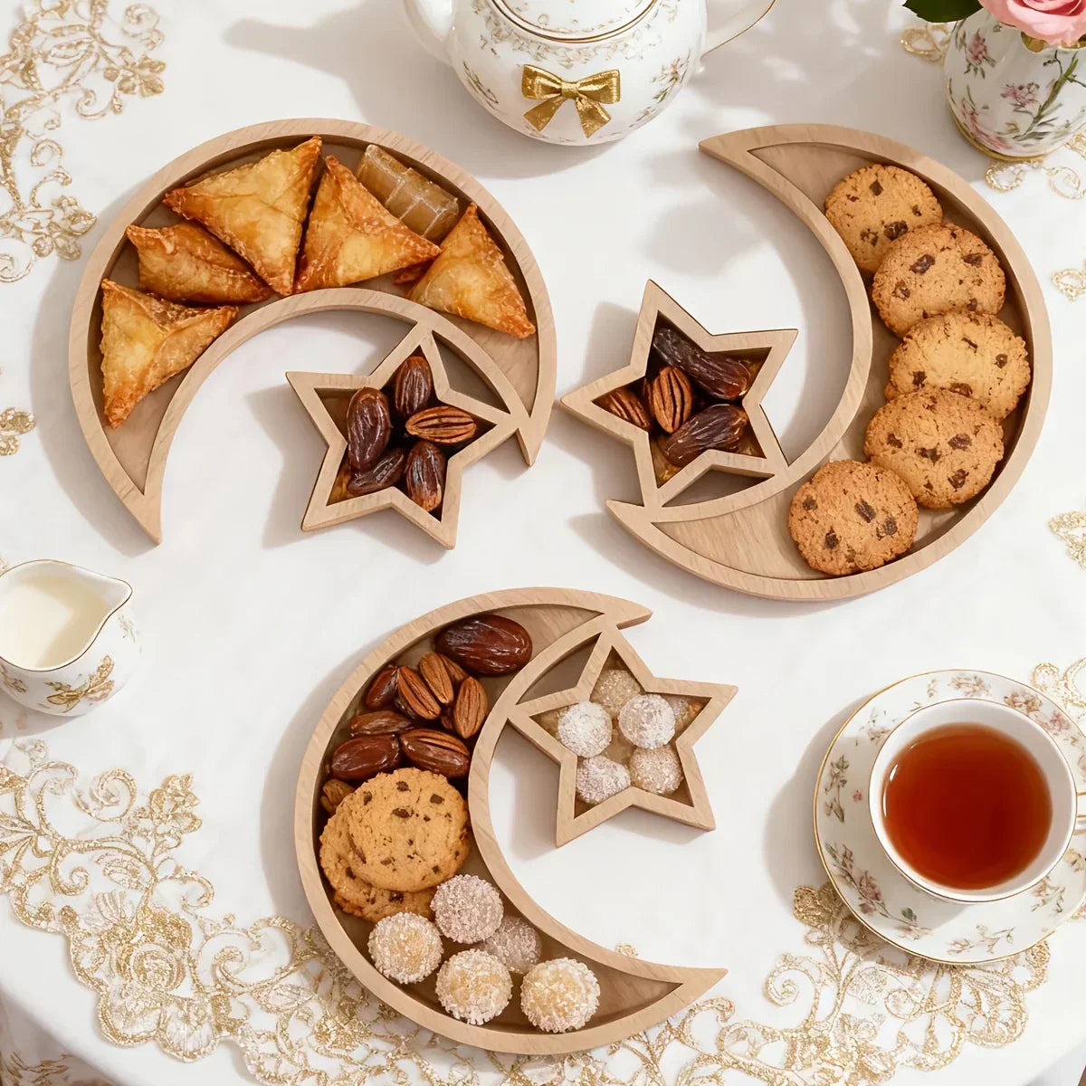 Dessert Tray - Wooden Serving