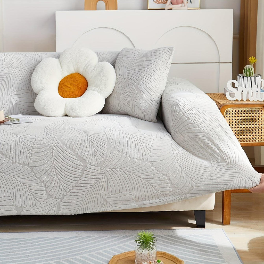 Premium Stretch Gray Couch Cover | Durable, Non-Slip & Versatile topspet