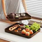 Dinner Plates - Thick Wooden Grain White Set