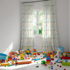 Dinos Themed Baby Room Curtain PushpLinen