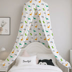 Dinosaur & Rainbow Printed Canopy - House Of Avana