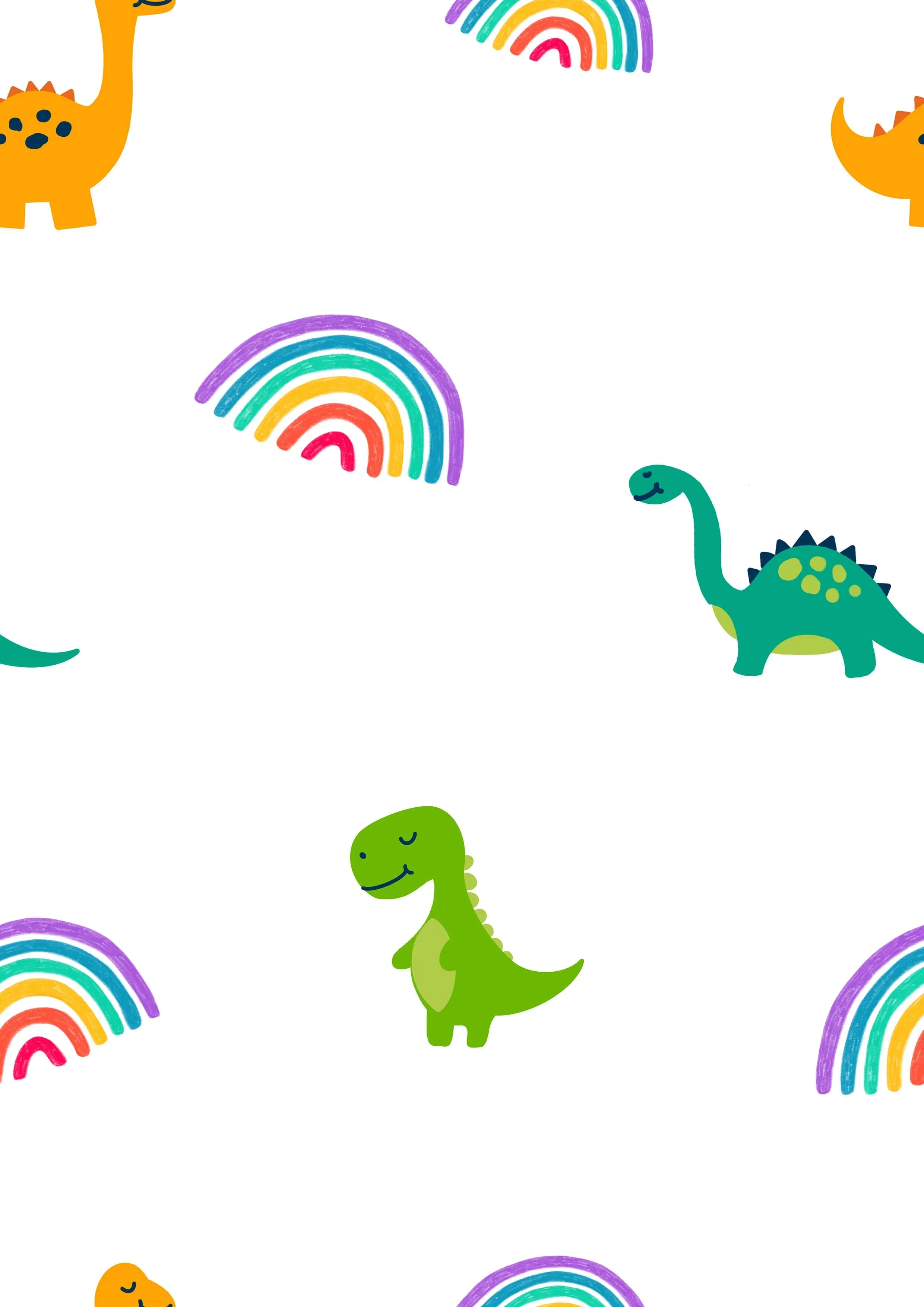 Dinosaur & Rainbow Printed Canopy - House Of Avana