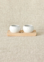 Dipping & Spice Wooden and Ceramic Bowl Pair - House Of Avana