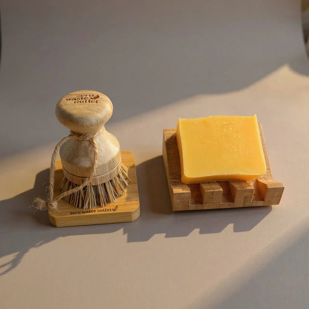 4 Piece Dish Washing Starter Kit, side view - House Of Avana