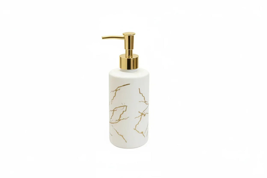 Dispenser - Glass Golden Marble