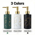 Dispenser - Glass Golden Marble