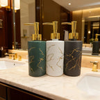Dispenser - Glass Golden Marble