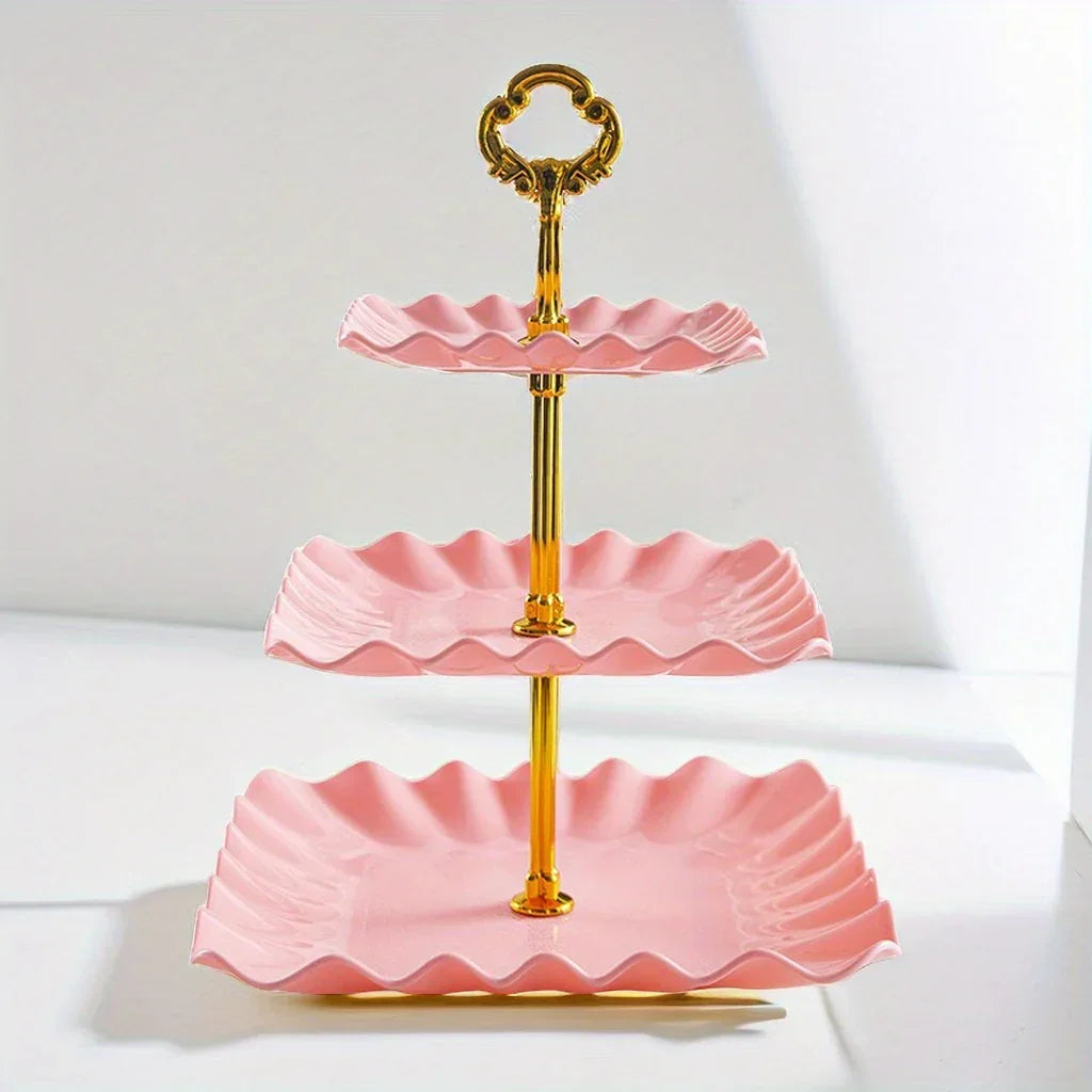 Display Tray - Multi-Layer Plastic Wave Edge