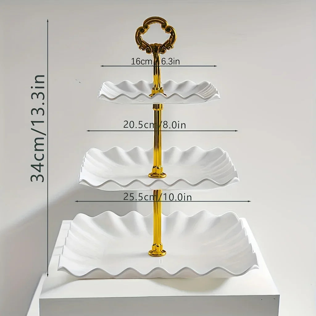 Display Tray - Multi-Layer Plastic Wave Edge