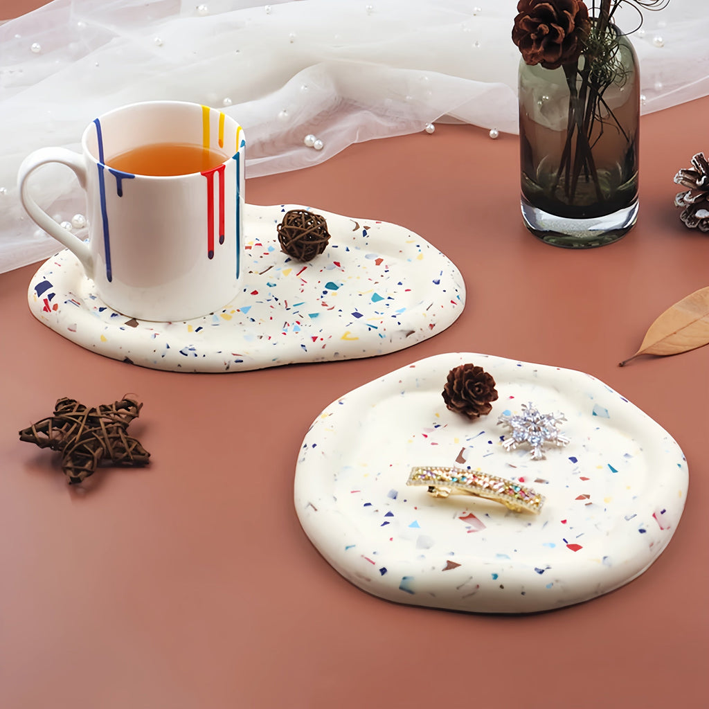 [DIY Silicone Mold] 2pcs Modern Silicone Mold | Irregular Cloud Tray for Epoxy Resin, Clay, Cement Plaster, Jewelry Display, DIY Crafts, Home Decoration House Of Avana