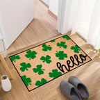 Door Mat - Non-Slip Polyester Green