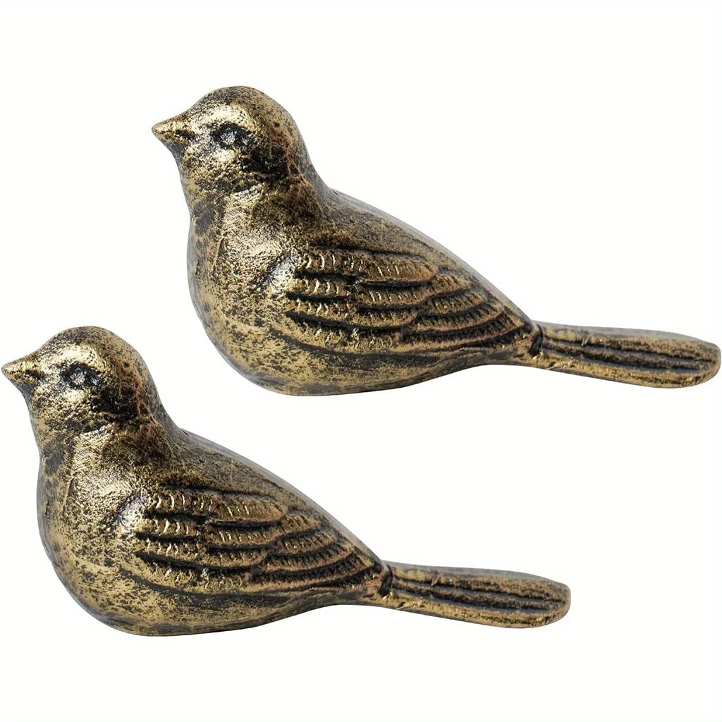 Cast Iron Bird Heavy Duty Door Stopper Avoid Drilling Holes with Handle Metal Antique Decorative Vintage... - House Of Avana