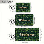 Doormat - Soft Flannel Green Rectangular