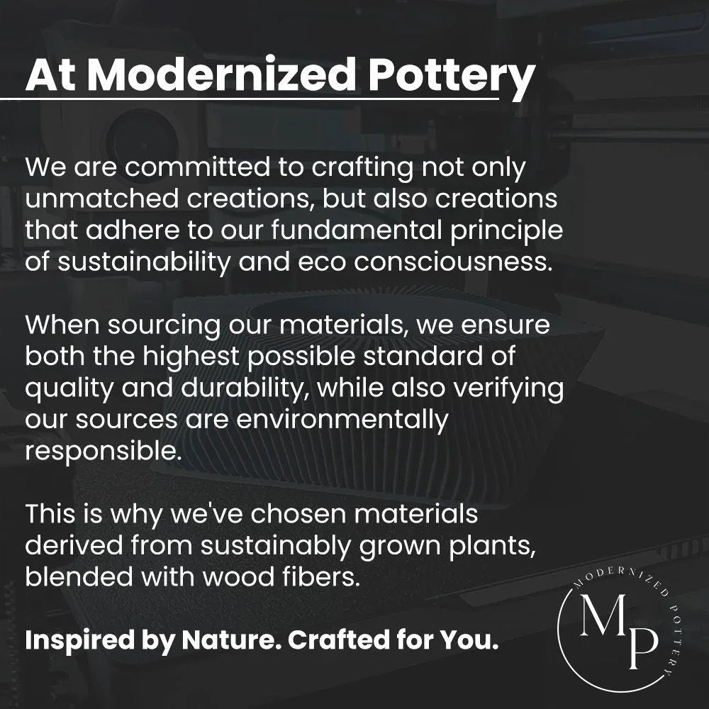 Double BUBBLES Planter Modernized Pottery