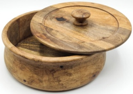large mango wood chapati box roti box wooden kitchen food storage