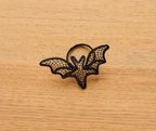 Halloween Napkin Ring with Ghost Bat Witch Hat Options, Handmade Table Decor, Rustic Spooky Party Accent, Fall Dinner Napkin Holder
