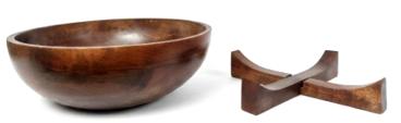 mango wood bowl with stand wooden salad fruit bowl natural finish