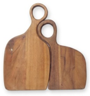 mango wood nesting serving board natural polish wooden kitchen board