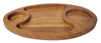 oval wooden serving platter mango wood natural polish appetizer board