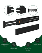 Drawer Dividers 22”, Black Royal Craft Wood