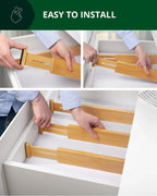 Drawer Dividers 22”, Natural Royal Craft Wood