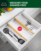 Drawer Dividers 22”, Natural Royal Craft Wood