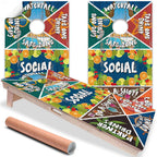 Drinking Game Ver 2 - Cornhole Board Wrap - Set of 2 Lone Star Art