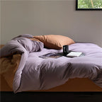 DUO Jersey Knit Bedding Set / Green Blue + Royal Blue Ever Lasting