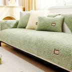 Durable Cushion Couch Cover | High-quality Plush Sherpa Sofa Cover - House Of Avana