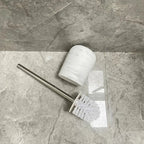 Durable Marble Like Toilet Brush with Holder, Long Handle Cleaning Brush, Splash Cover, Toilet Bowl... - House Of Avana [[SKU:HOA-TWR-009]]