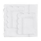 600 Thread Count Scallop Rope Embroidered Cotton Duvet Set Mélange Home