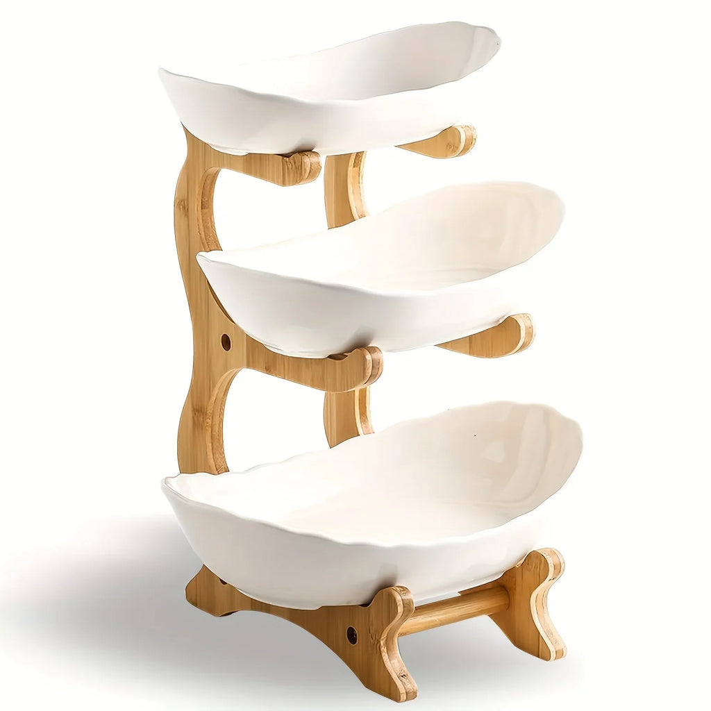 Fruit Basket - 2-Tier Wood