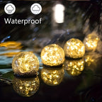 1/2/4 Sets Of Garden Solar Lights, Cracked Glass Bulb LED Outdoor Decorative Lights, Solar Floor Lights, Garden Landscape Lawn Lights, IP44 Waterproof And Durable, Suitable For Courtyards, Lawns And Gardens And Universal Holi House Of Avana