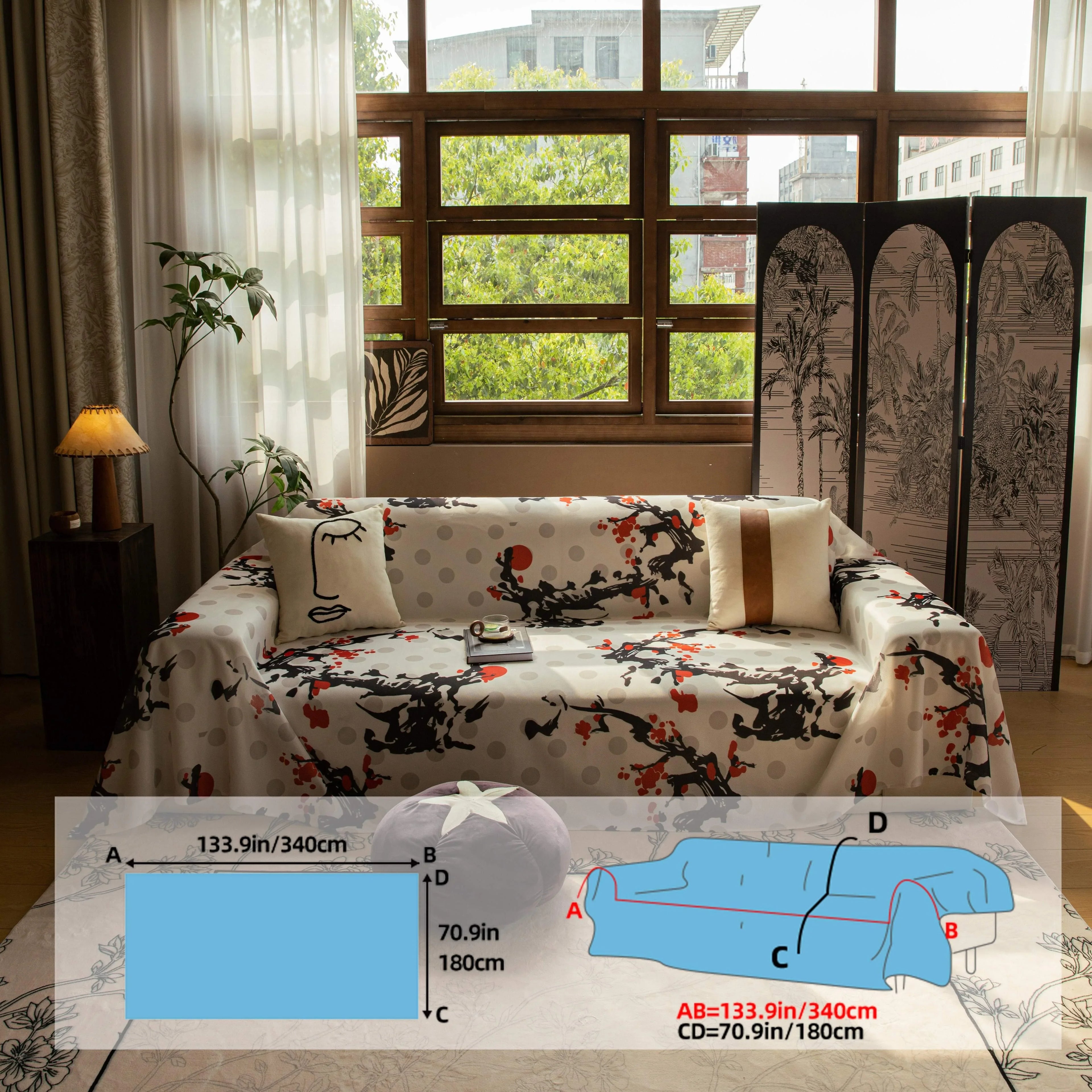 Ice Silk Extra Large Sofa Cover| Fully Protection & Cool Experience topspet