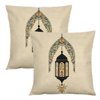 Pillow Covers - Zippered Cotton Beige