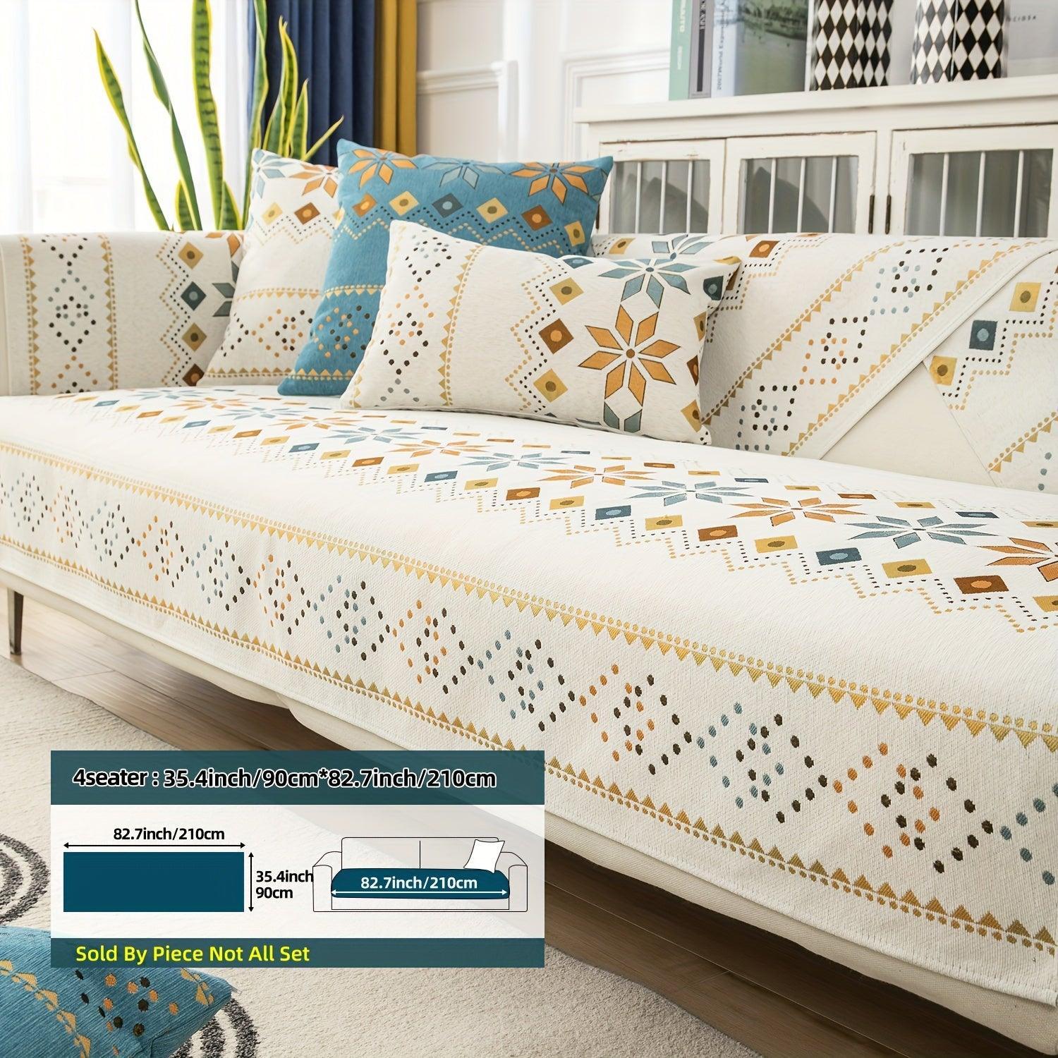 Stylish Bohemian Chenille Slipcovers for Couches topspet