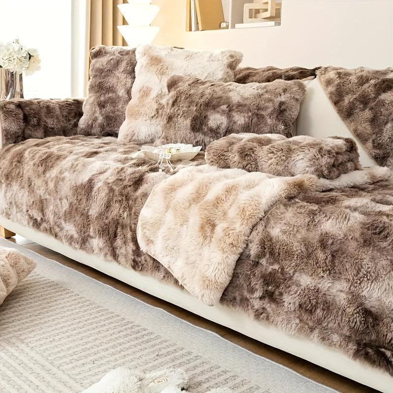 Luxurious Gradient Velvet Sofa Cover topspet