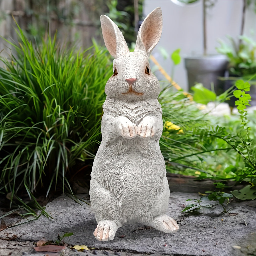 Charming Resin Rabbit Statue - Versatile Indoor/Outdoor Decor for Garden, Patio, and Home House Of Avana